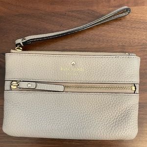 Kate Spade Wristlet with two zippers